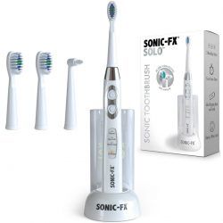 Sonic FX Solo Sonic Toothbrush with 3 brush heads - White