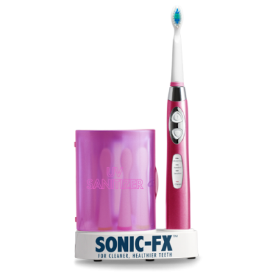 Pink Sonic-FX Toothbrush and Sterilizer