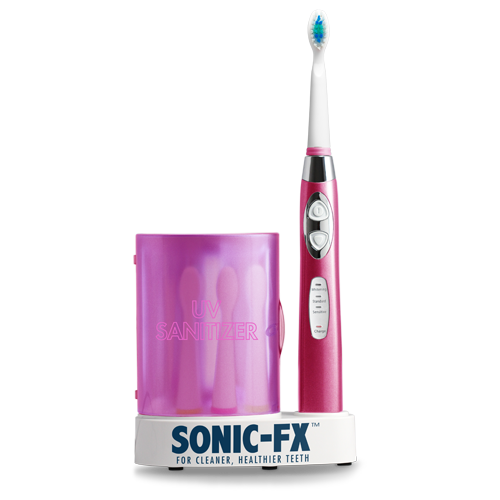 Pink Sonic-FX Toothbrush and Sterilizer